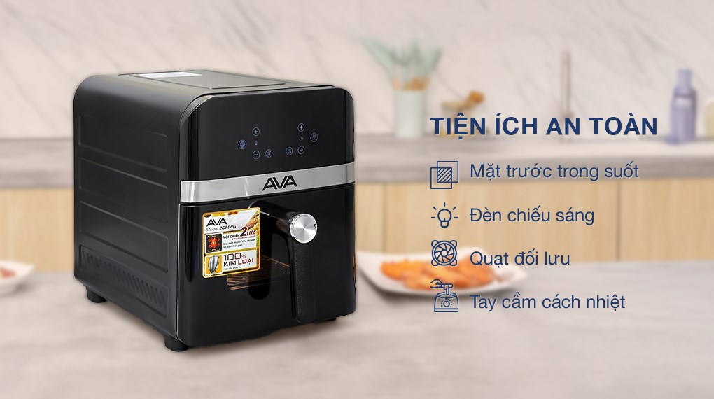Nồi chiên không dầu AVA 9 lít ZG94WG giúp hạn chế dầu mỡ trong khẩu phần ăn