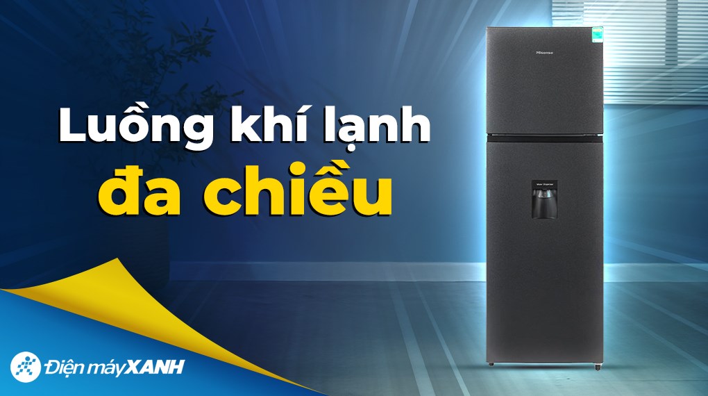 Tủ lạnh ngăn đá trên Hisense Inverter 249 lít RT328N4EBND cửa đảo chiều linh hoạt
