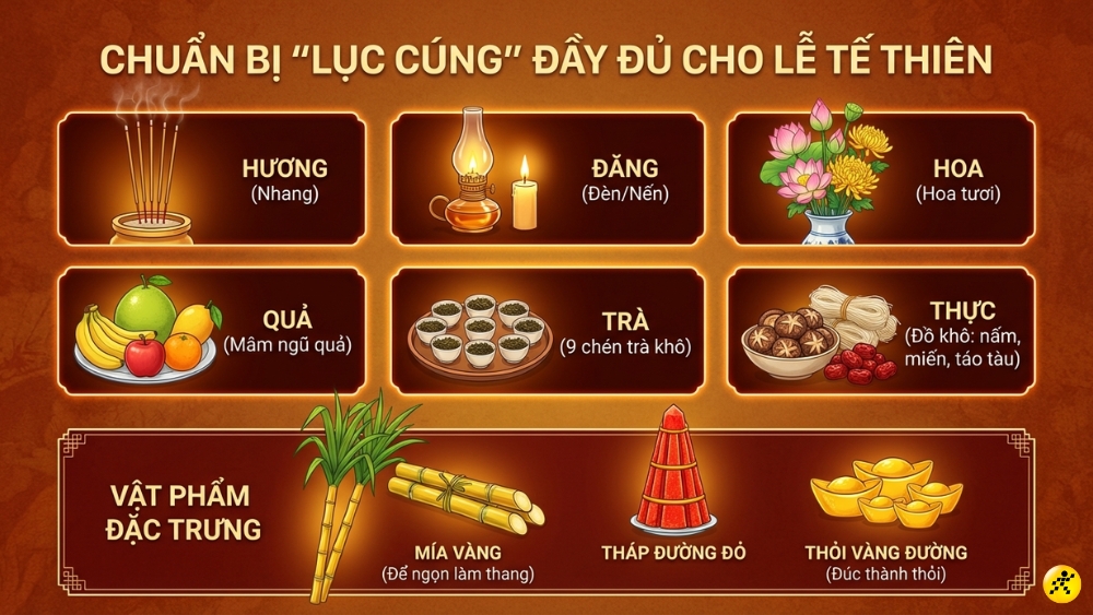 C&aacute;ch sắm lễ c&uacute;ng v&iacute;a Trời