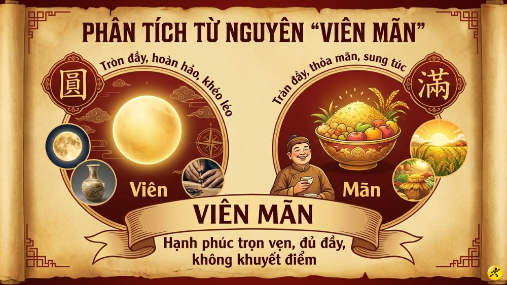 Ph&acirc;n t&iacute;ch chiết tự từ vi&ecirc;n m&atilde;n