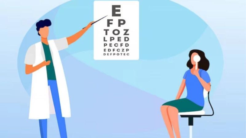 Khám thị lực là phương pháp giúp bác sĩ chẩn đoán viễn thị