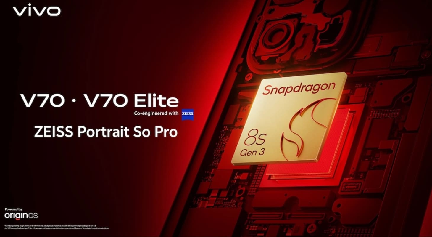 vivo V70 Elite được xác nhận trang bị vi xử lý Qualcomm Snapdragon 8s Gen 3 vivo V70 Elite được xác nhận trang bị vi xử lý Qualcomm Snapdragon 8s Gen 3