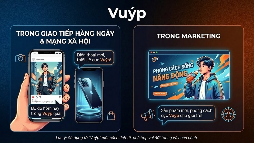 C&aacute;ch sử dụng từ "Vu&yacute;p" đ&uacute;ng ngữ cảnh