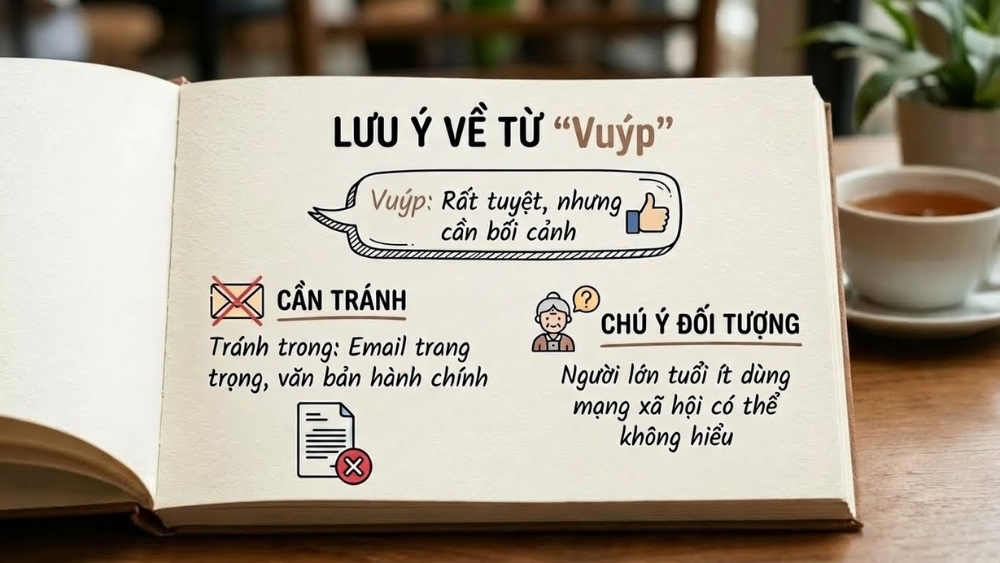 Những lưu &yacute; khi sử dụng "Vu&yacute;p"