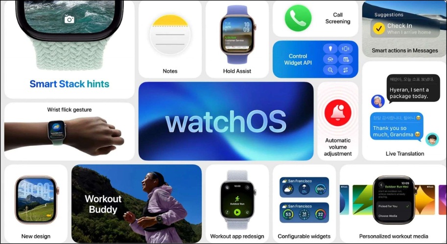watch OS 26 hỗ trợ cho Apple Watch SE (thế hệ thứ 2) trở lên