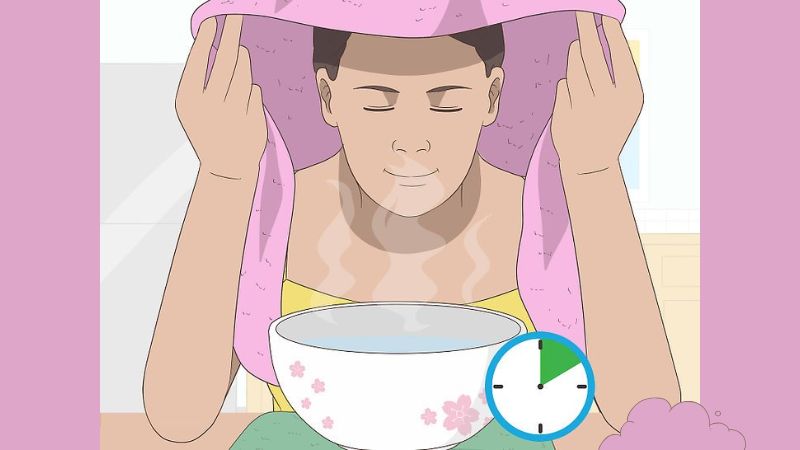Chỉ nên xông hơi mặt 1 - 2 lần mỗi tuần, mỗi lần không quá 20 phút