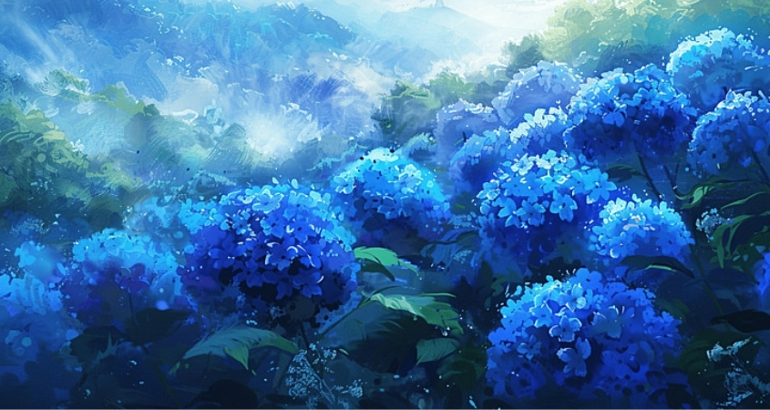 Hình nền máy tính hoa cẩm tú cầu 5