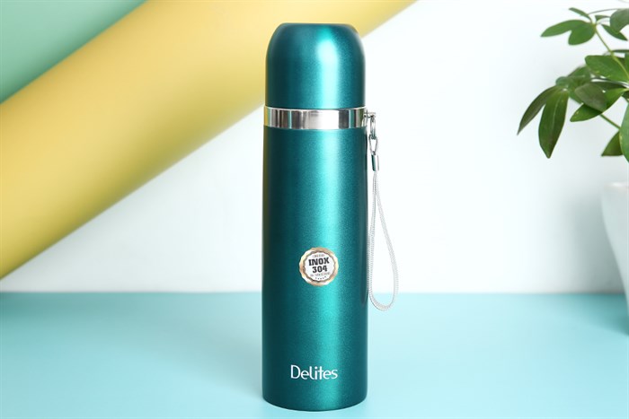 Bình giữ nhiệt inox 500 ml Delites Z5A thiết kế đơn giản, nhỏ gọn, dễ mang theo