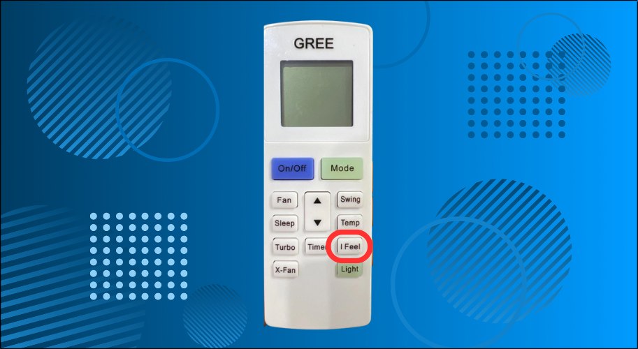 Nút I FEEL trên remote điều hoà Gree