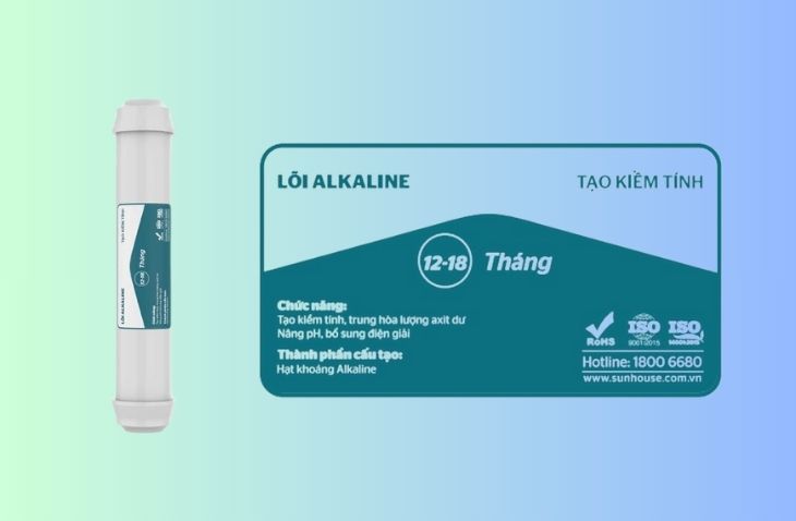 Lõi lọc chức năng Sunhouse số 7 tạo kiềm tính Alkaline