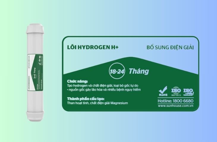 Lõi lọc chức năng Sunhouse số 9 điện giải Hydrogen