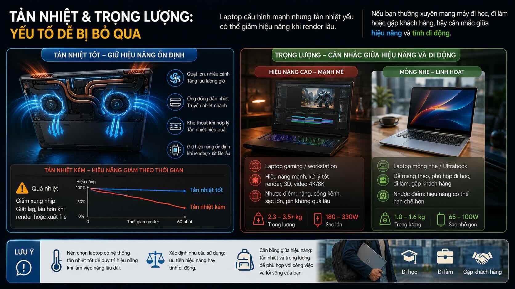 C&aacute;ch chọn tản nhiệt v&agrave; trọng lượng