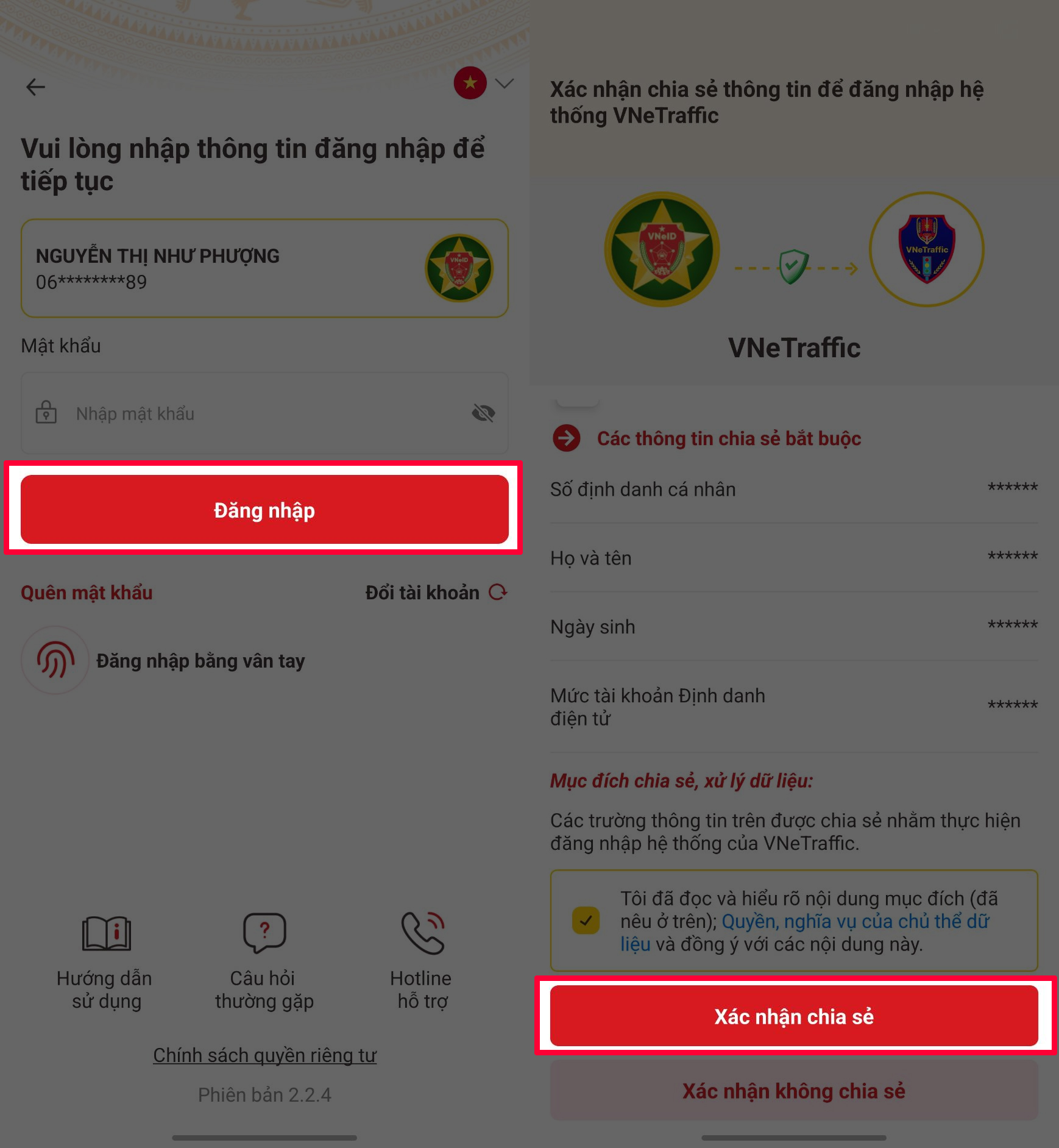 Cách đổi mật khẩu tài khoản VNeTraffic