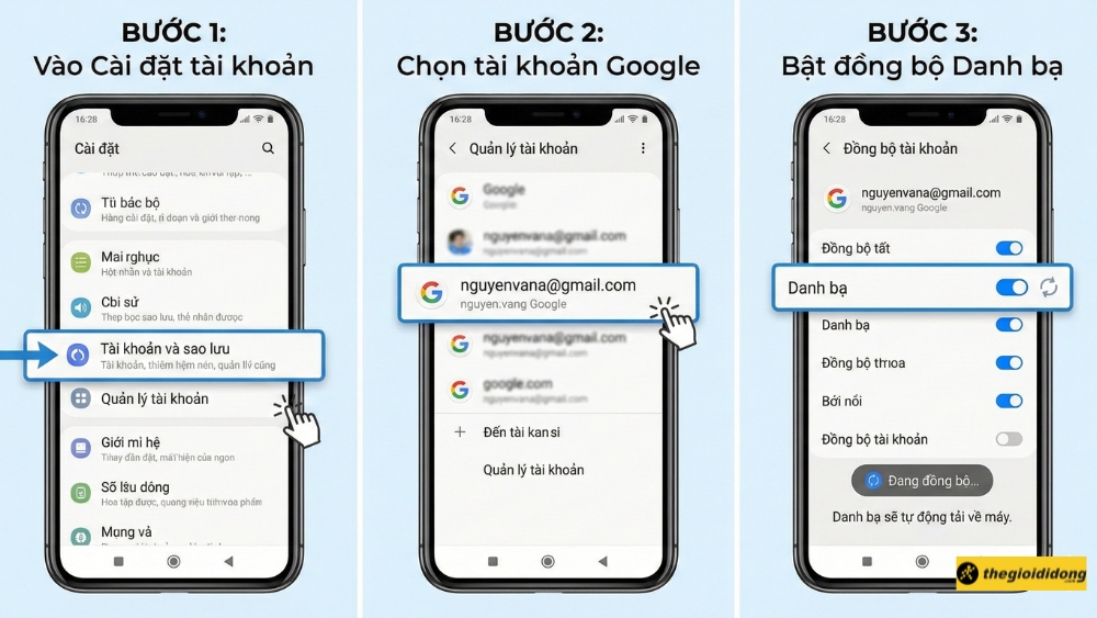 Đồng bộ trên Android Đồng bộ trên Android