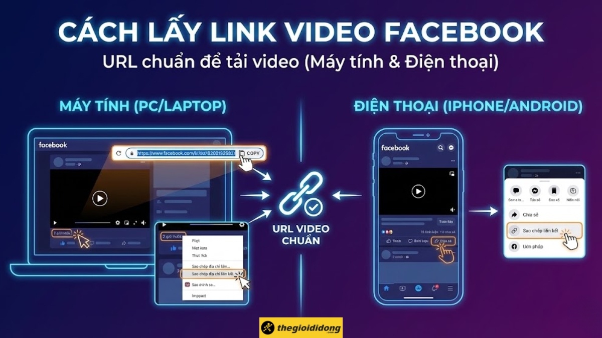 C&aacute;ch lấy link video Facebook