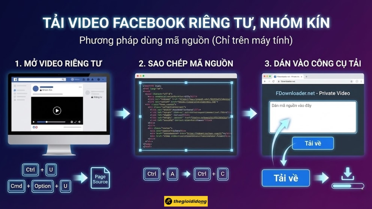 Tải video Facebook ri&ecirc;ng tư