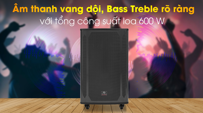 Loa kéo karaoke Zenbos K-200 600W Loa kéo karaoke Zenbos K-200 600W