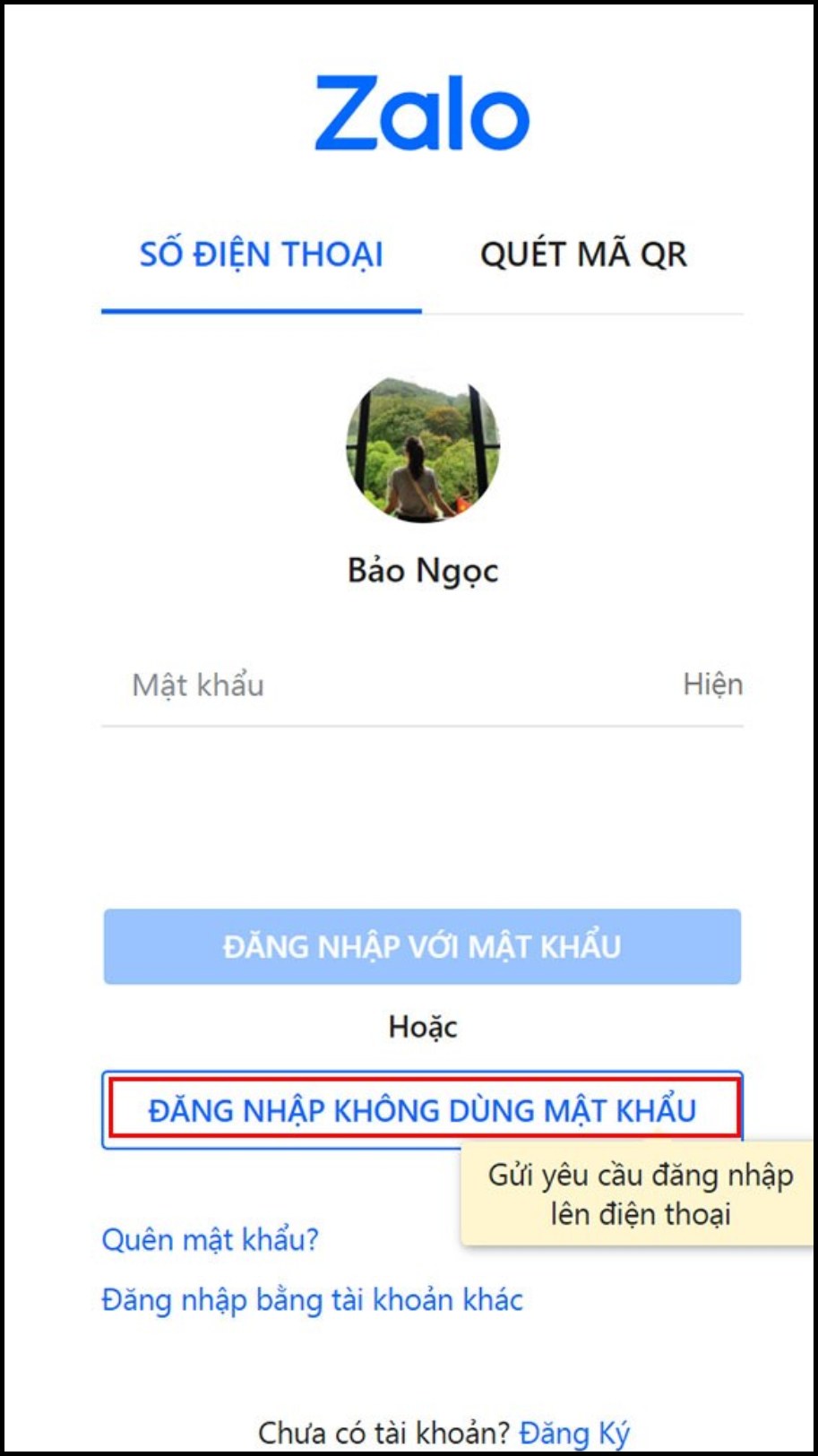 Bạn hãy chọn tùy chọn 