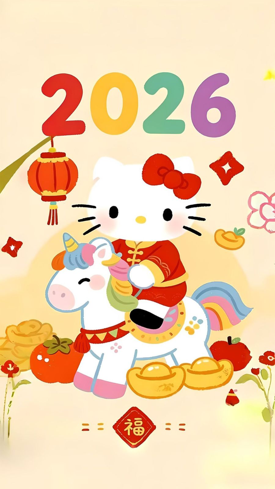 Ch&uacute; m&egrave;o thần t&agrave;i m&agrave;u đỏ cưỡi ngựa