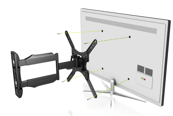 Nên chọn giá treo chuẩn VESA của tivi để tiện lắp đặt 