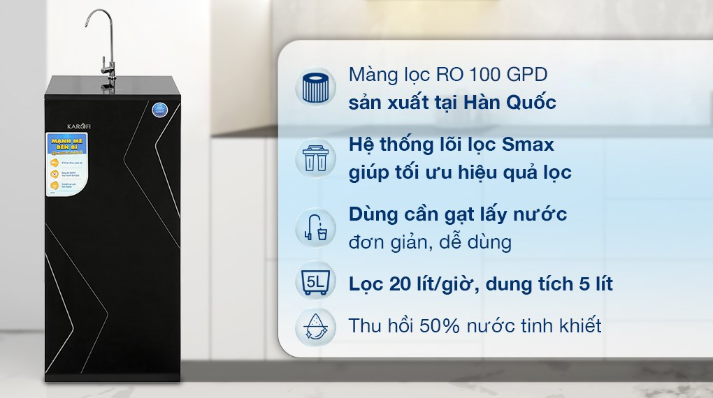 Máy lọc nước RO Karofi KAQ-X16 10 lõi