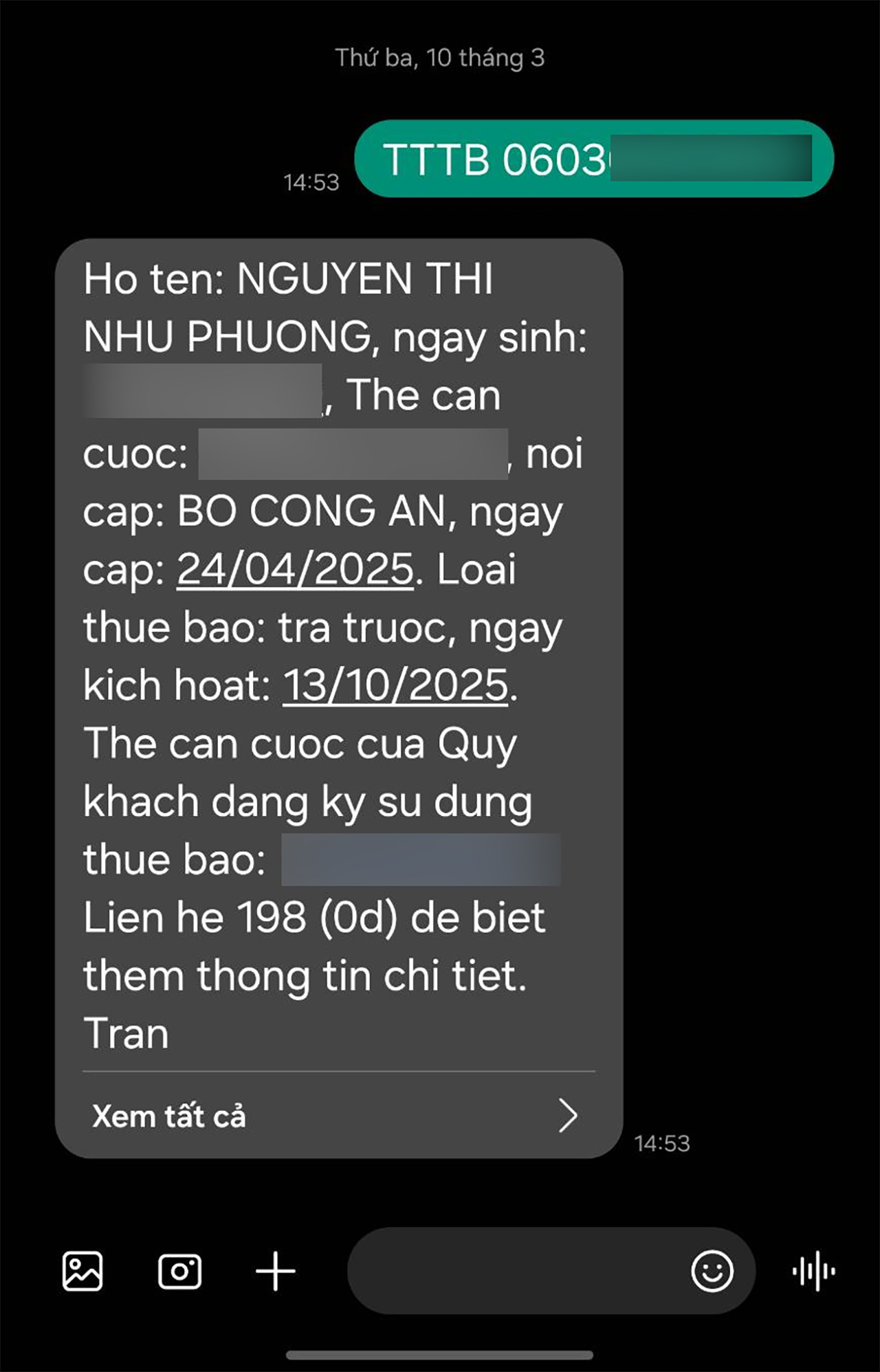 Cách tra cứu thông tin thuê bao Viettel