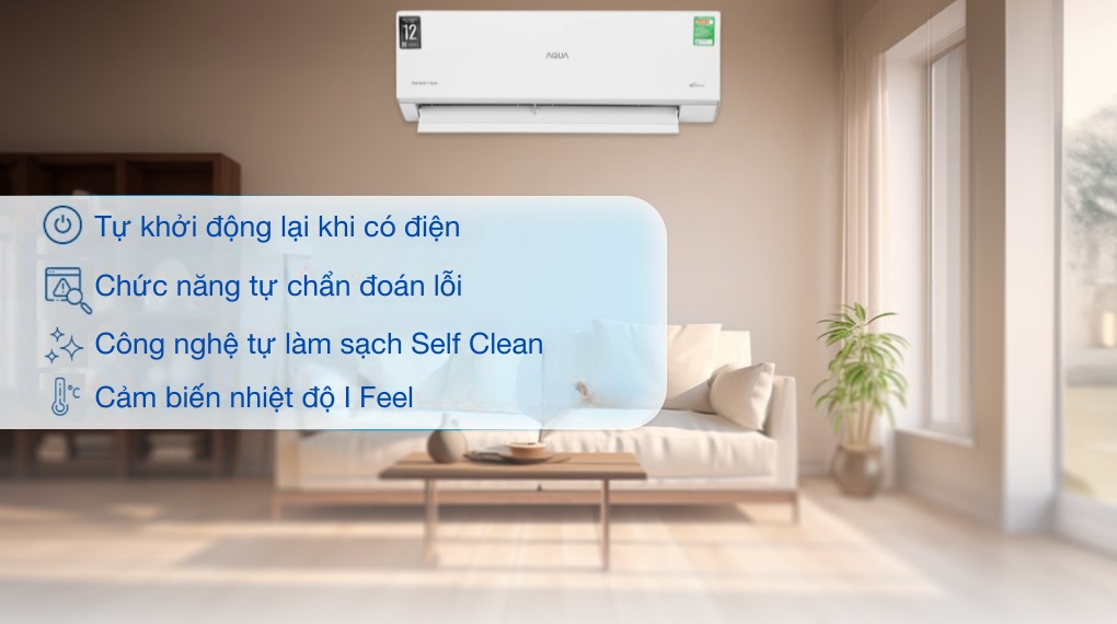 Các dòng máy lạnh Aqua Inverter đời mới sở hữu công nghệ tự làm sạch Self-Clean tiên tiến khắc phục một số lỗi thường thấy, tuy nhiên việc bảo dưỡng định kỳ vẫn rất cần thiết