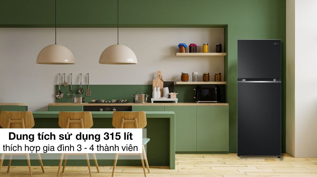 Tủ lạnh LG Inverter 315 lít LTB31BLM có giá bán 10.150.000VNĐ (Thông tin về giá được cập nhật vào 05/2025, có thể thay đổi theo thời gian)
