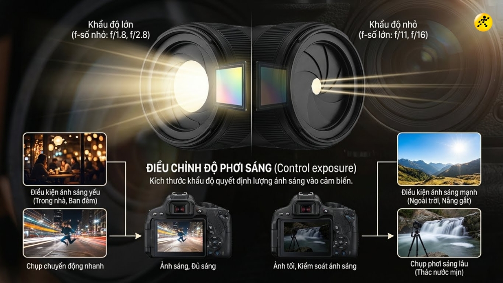 Kiểm so&aacute;t độ phơi s&aacute;ng