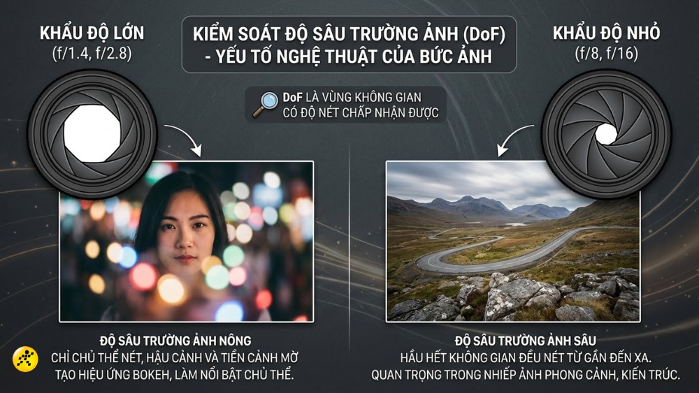 Kiểm so&aacute;t độ s&acirc;u trường ảnh