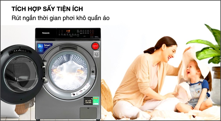 Bảng báo lỗi của máy giặt Panasonic Inverter giặt 10.5 kg - sấy tiện ích 2 kg giúp bạn xác định vấn đề của máy 