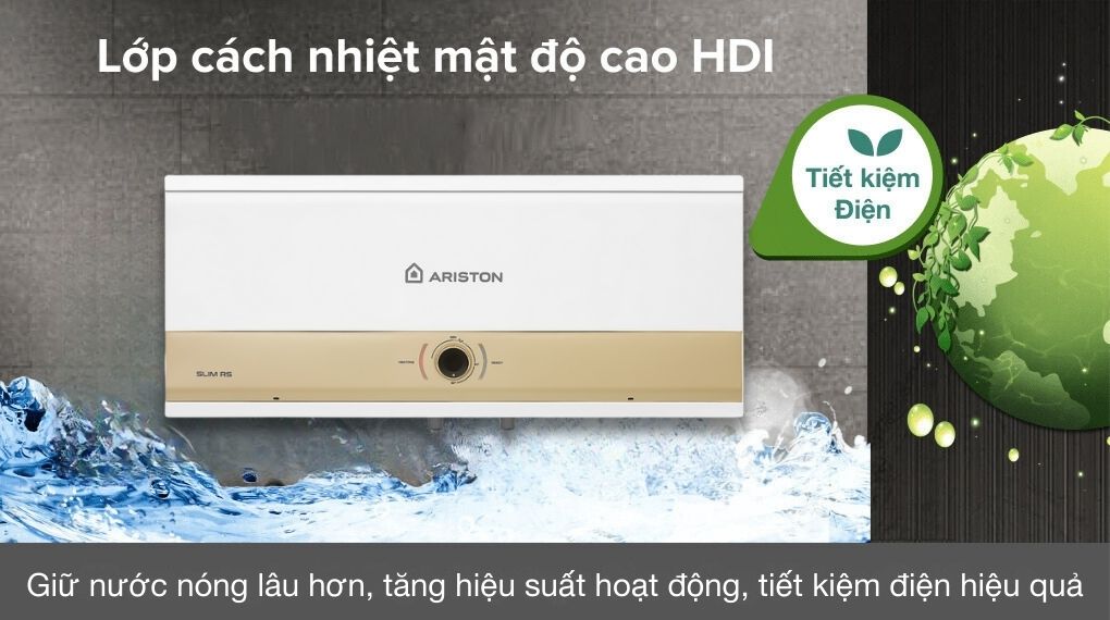 Máy nước nóng gián tiếp Ariston 30 lít 3000W SLIM3 30 RS MT 3KW