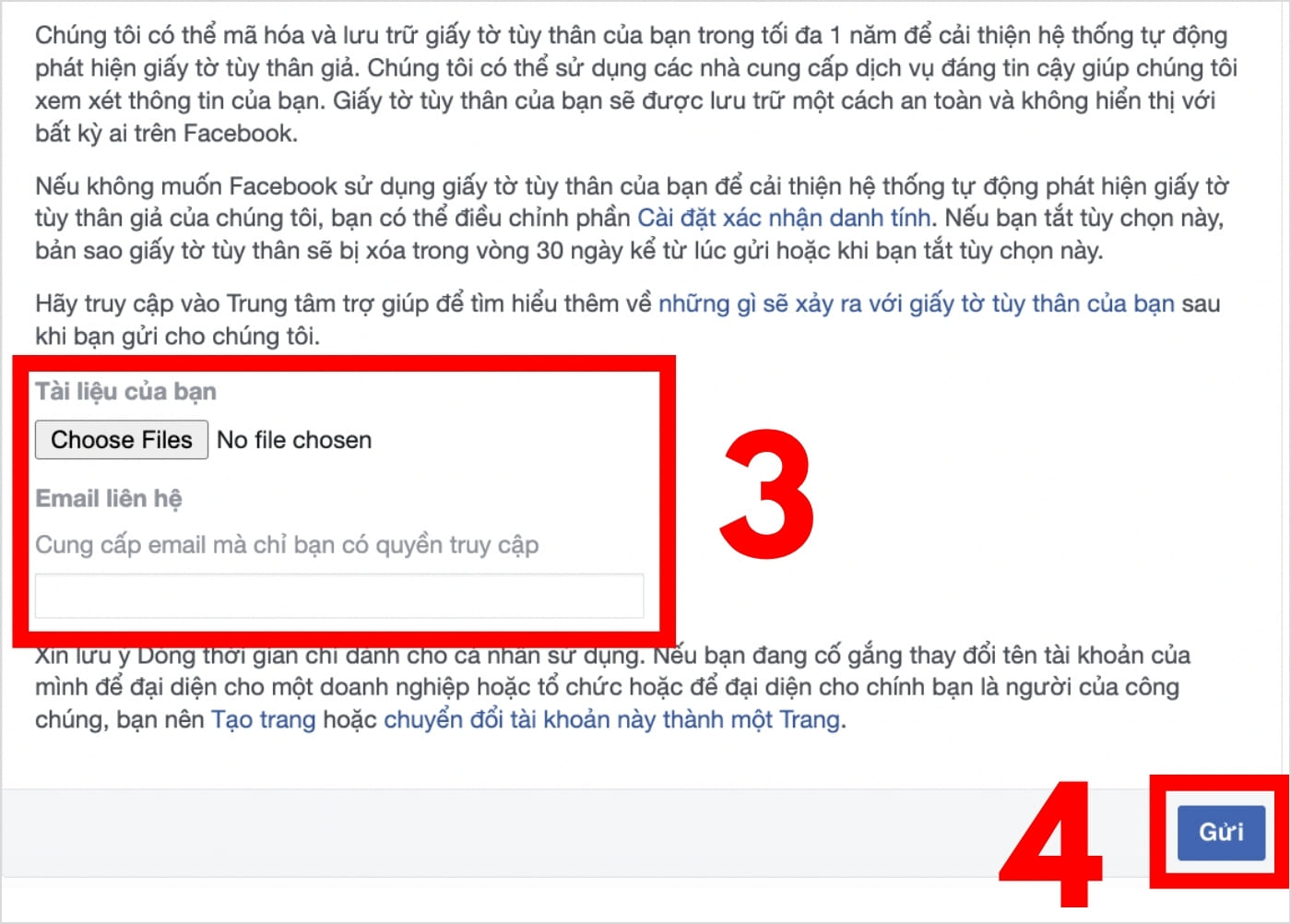 Tải giấy tờ tùy thân để đổi tên Facebook khi chưa đủ 60 ngày Tải giấy tờ tùy thân để đổi tên Facebook khi chưa đủ 60 ngày