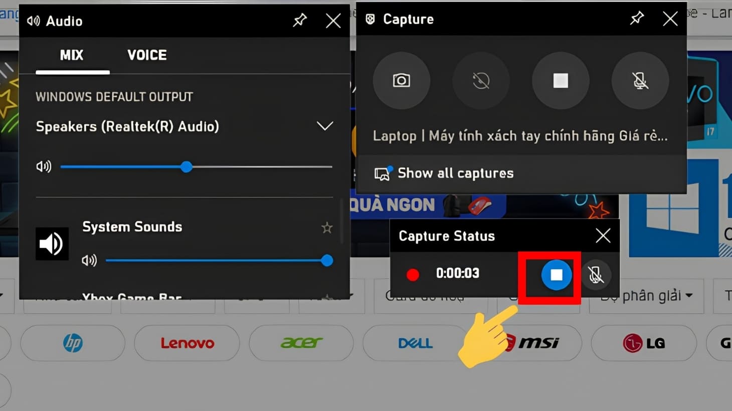 Quay màn hình máy tính Windows bằng Xbox Game Bar
