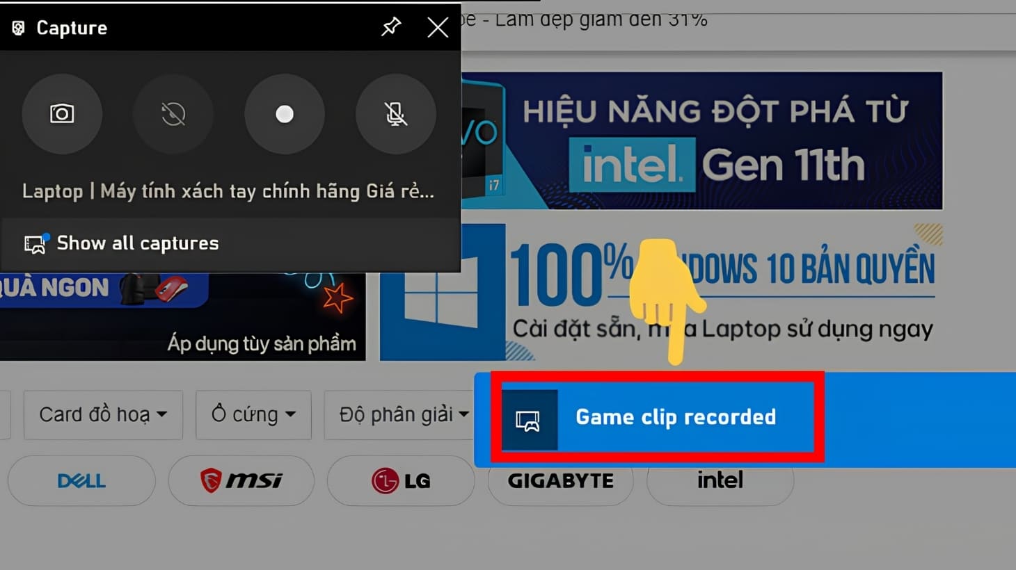 Quay màn hình máy tính Windows bằng Xbox Game Bar