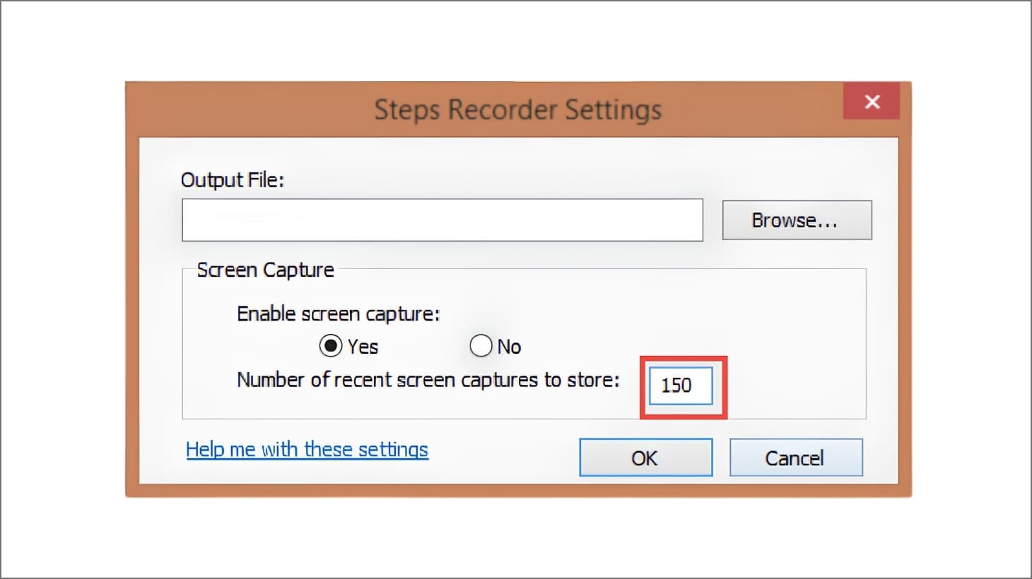 Chọn nhìn Enable Screen Capture
