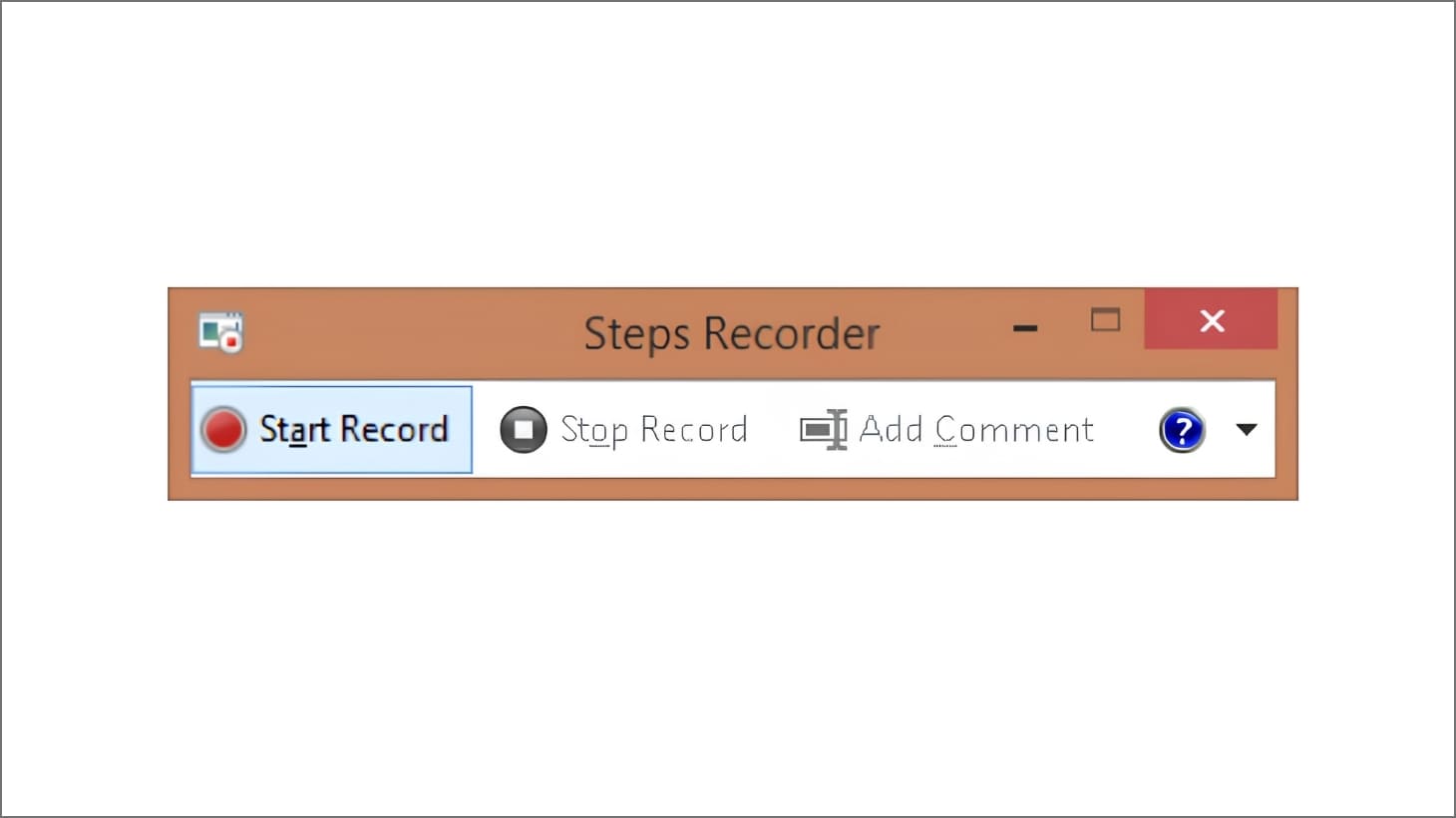 Bắt đầu quay màn hình máy tính bằng Steps Recorder