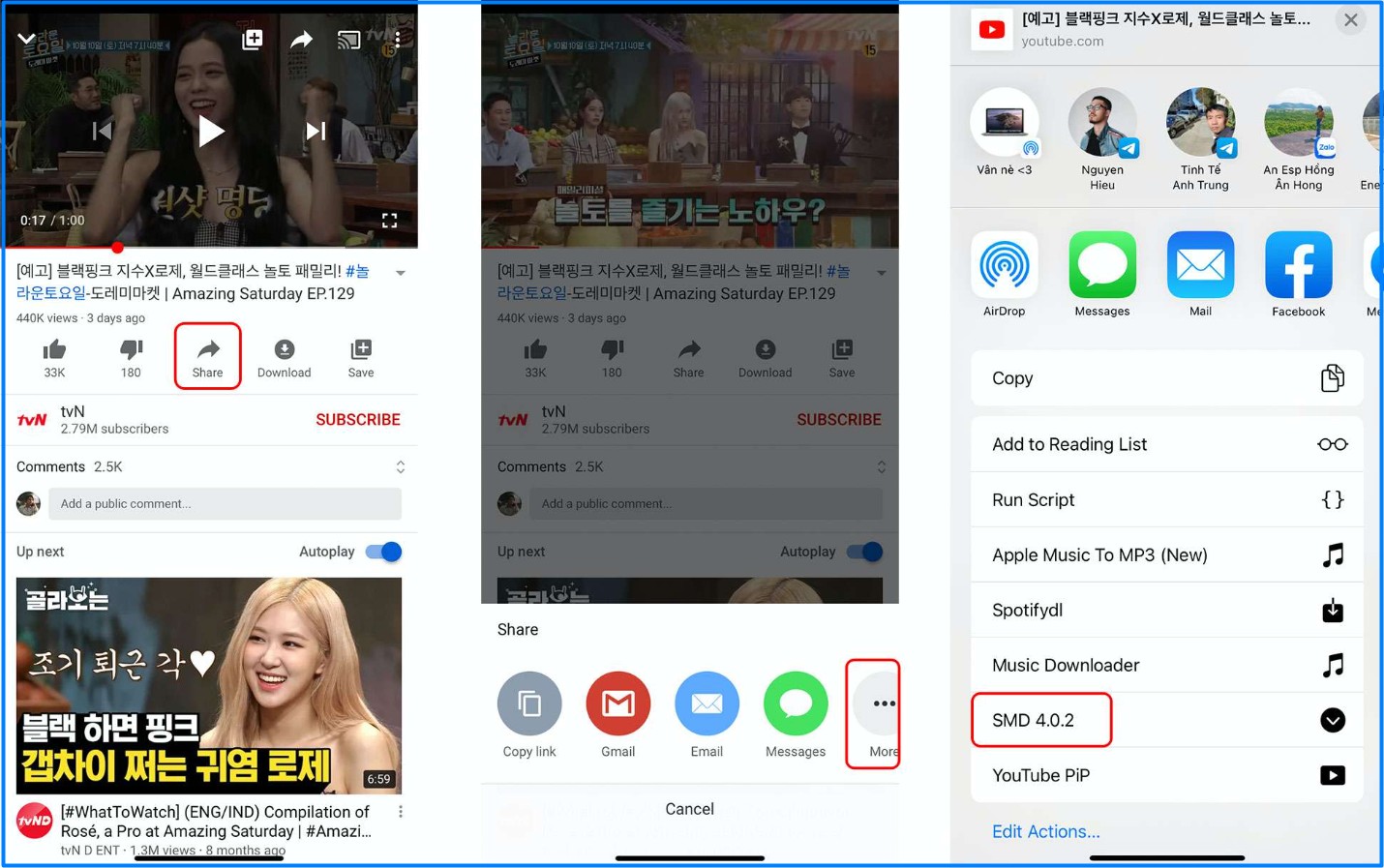 Tải video từ YouTube bằng Shortcut