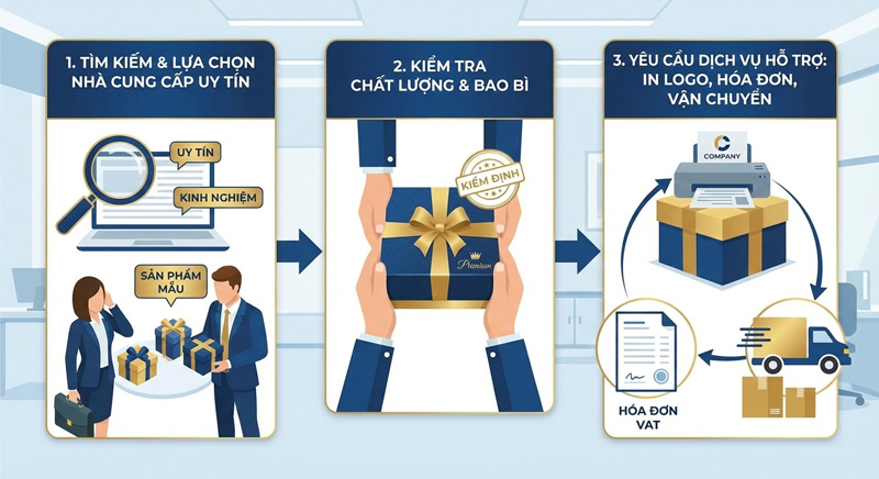 Quy trình chọn nhà cung cấp quà Tết uy tín giúp doanh nghiệp đảm bảo chất lượng, tiến độ và hình ảnh thương hiệu Quy trình chọn nhà cung cấp quà Tết uy tín giúp doanh nghiệp đảm bảo chất lượng, tiến độ và hình ảnh thương hiệu