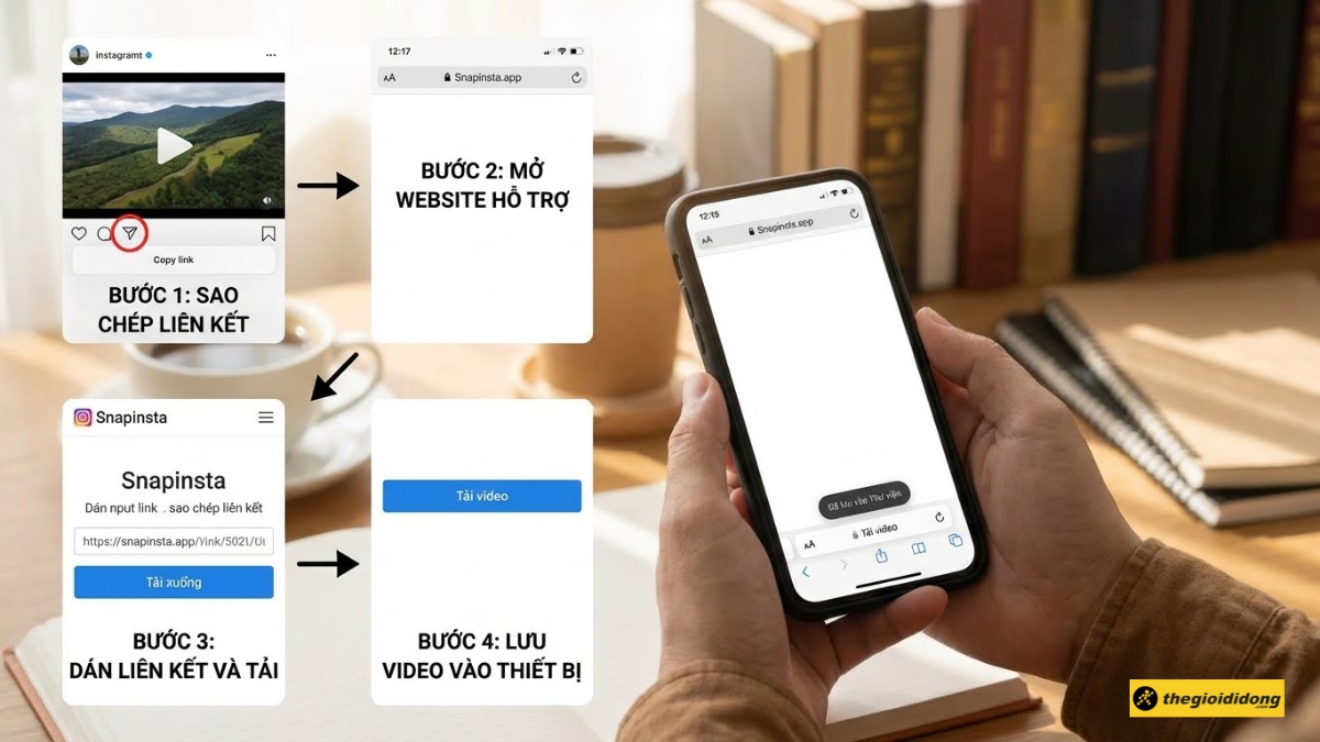 C&aacute;ch tải video Instagram tr&ecirc;n điện thoại
