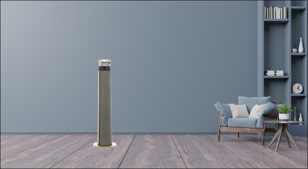 Quạt sưởi gốm Nagakawa NEH8366 có thể tự ngắt điện khi máy bị nghiêng đổ hoặc quá nhiệt, đảm bảo an toàn