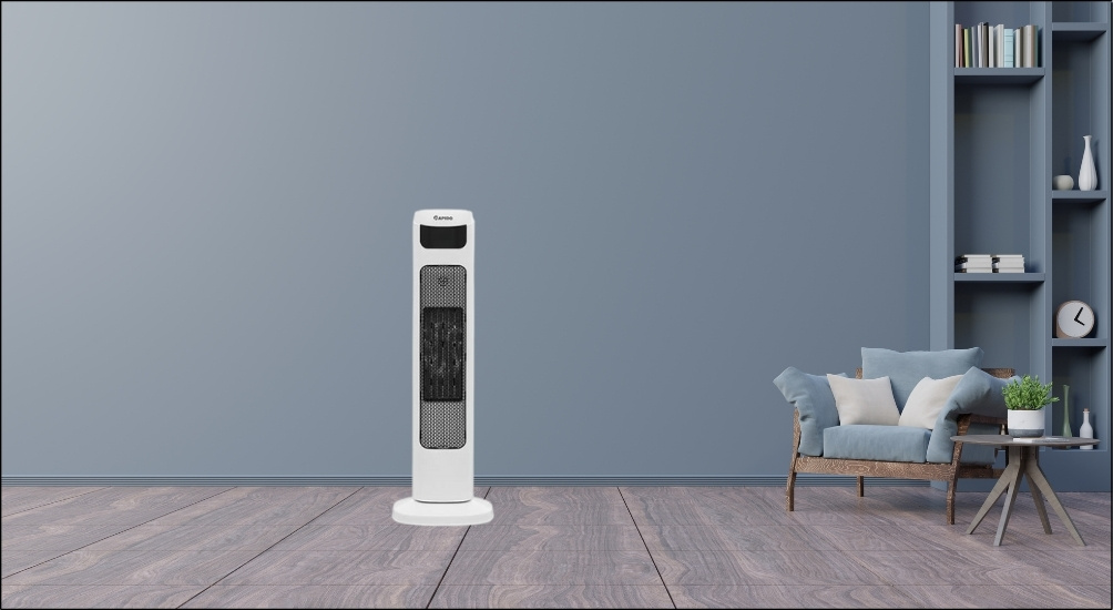 Quạt sưởi gốm Rapido RCH-2000SDW sở hữu tính năng hẹn giờ tắt tối đa 12 tiếng