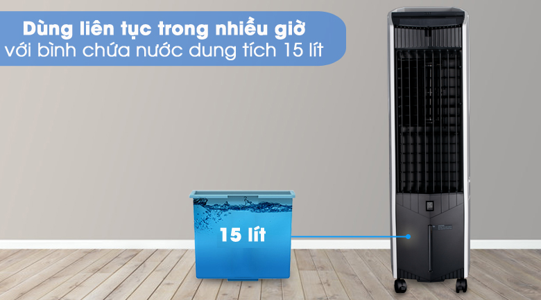 Dung tích bình chứa lớn, không cần châm nước nhiều lần trong ngày