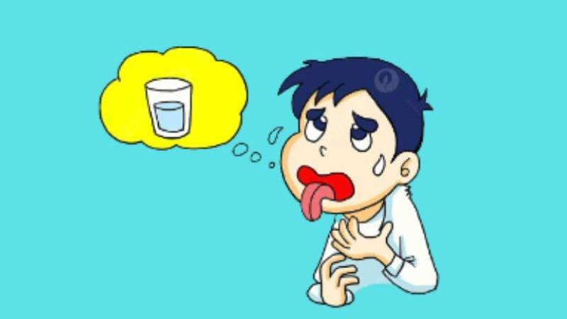 Khô miệng và mệt mỏi là một trong những dấu hiệu khi thiếu nước