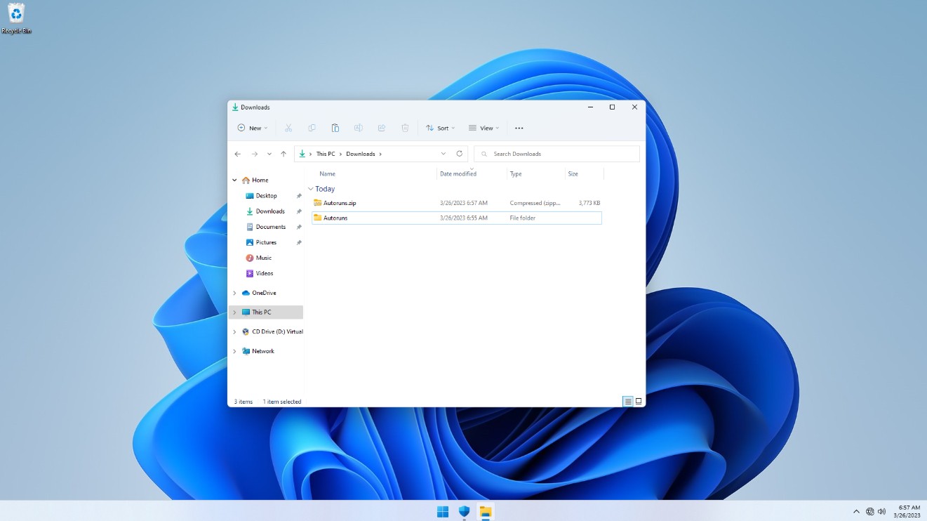 Tải ứng dụng Autoruns từ trang Microsoft Sysinternals