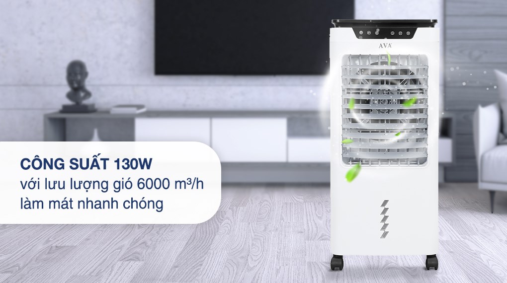 Quạt điều hòa AVA RPD-80 130W có lưu lượng gió lớn, phù hợp không gian rộng