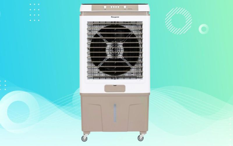 Quạt điều hoà Kangaroo KG50F99 165W làm mát bằng cách bay hơi nước, tạo luồng gió dịu nhẹ và dễ chịu khi sử dụng