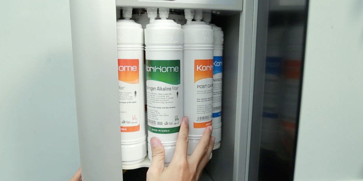 Cách thay lõi lọc nước Korihome