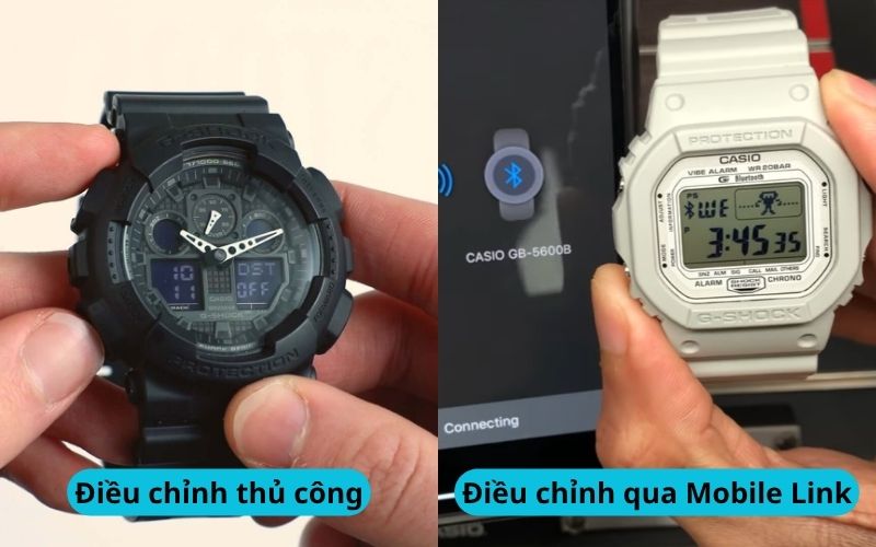 Có 2 phương pháp điều chỉnh ngày giờ là điều chỉnh thủ công và điều chỉnh qua Mobile Link