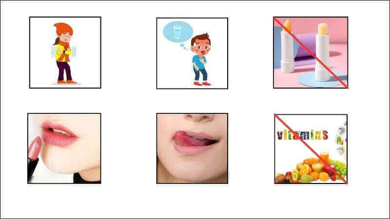 Một số yếu tố gây khô môi Một số yếu tố gây khô môi